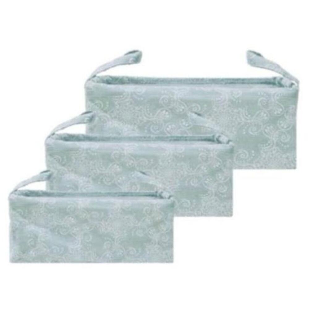 Summer & Rose Brylin Basket Trio Green Paisley 3 Pieces